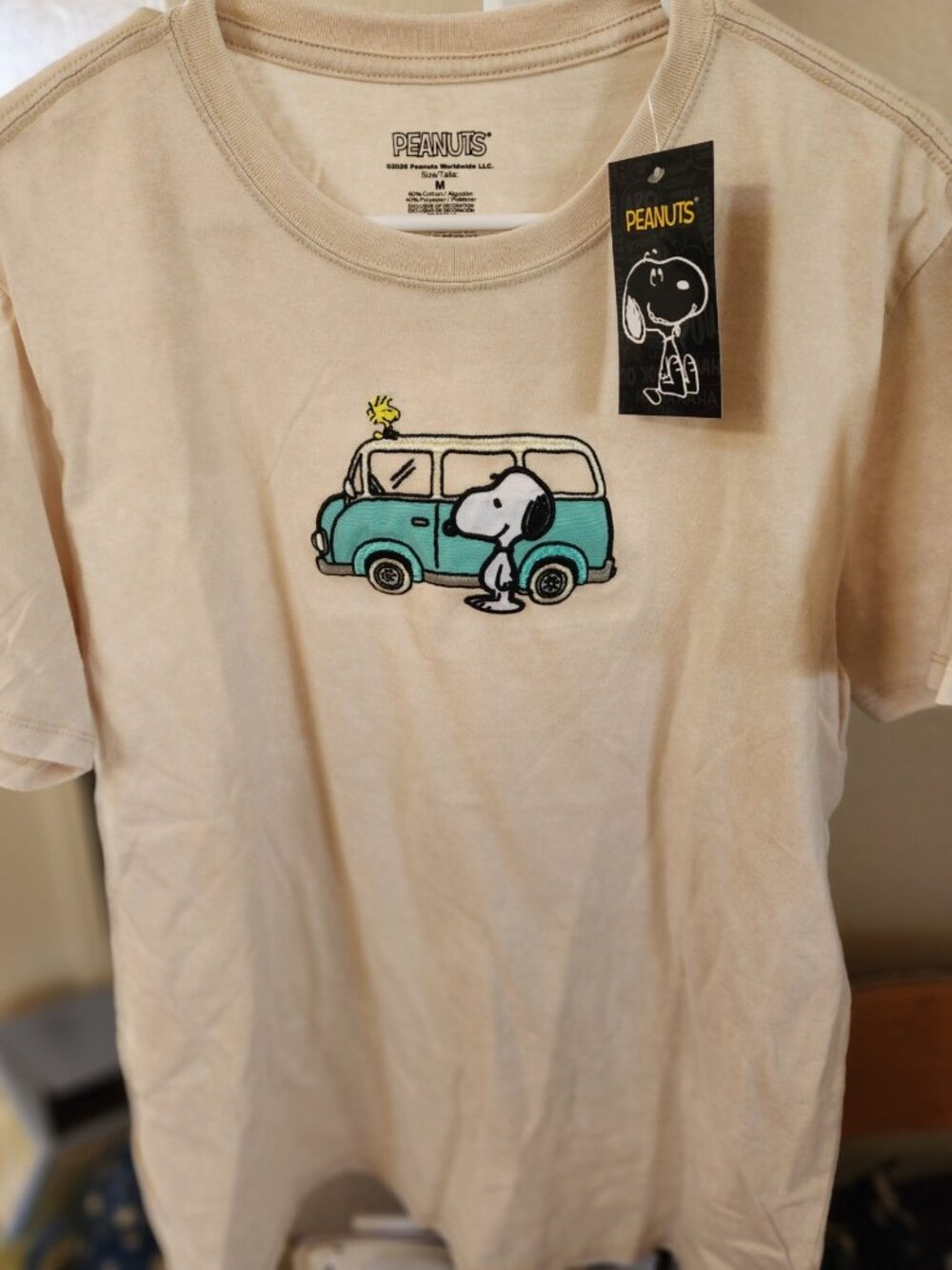 Peanuts Snoopy Woodstock Men's Medium Brand NEW with Tags Mini Van Life